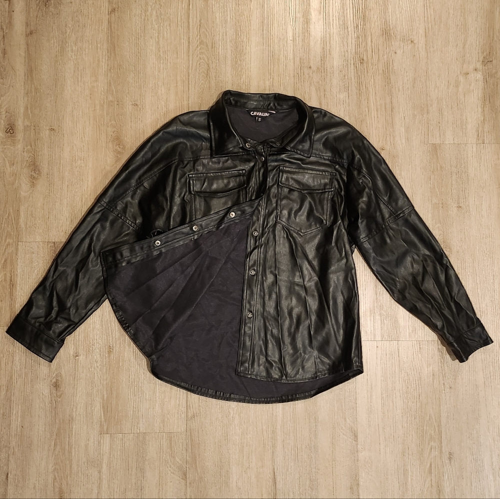 Cavalini Black Leather Jacket